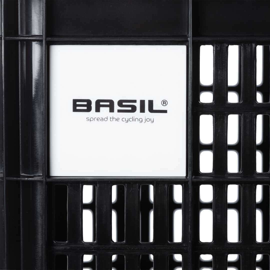 Fahrradkiste L, 40L, recycelter Kunststoff, black – Bild 3