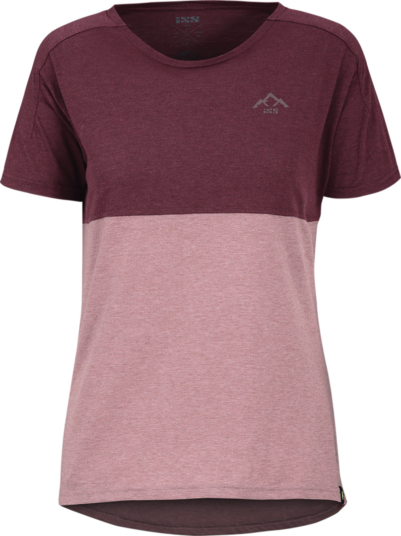 Kids Flow Mountain Tech Tee taupe-raisin – Bild 2