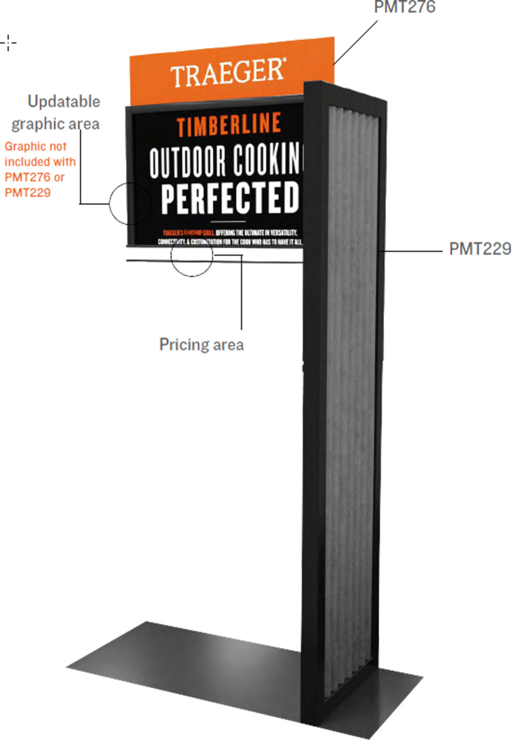 Cantilever Standee, geht m. PMT276