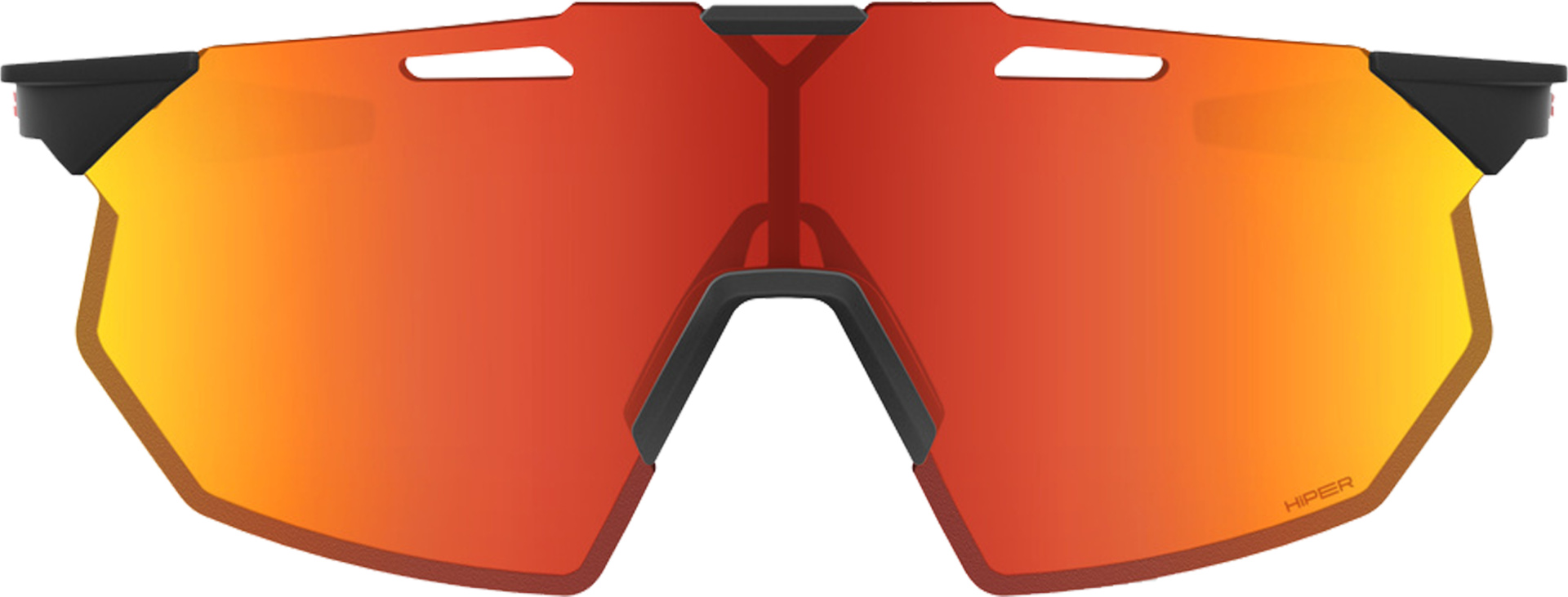 Brille Hypercraft SQ - Soft Tact Black - HiPER Red Multilayer Mirror Lens – Bild 2