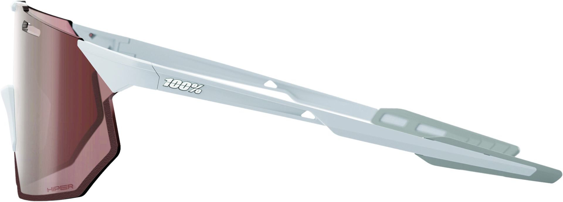 Brille Hypercraft SQ - Matte Stone Grey - HiPER Crimson Silver Mirror Lens – Bild 3