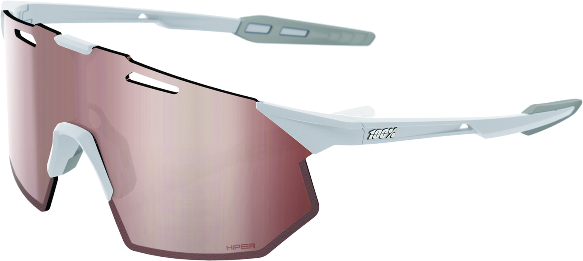 Brille Hypercraft SQ - Matte Stone Grey - HiPER Crimson Silver Mirror Lens