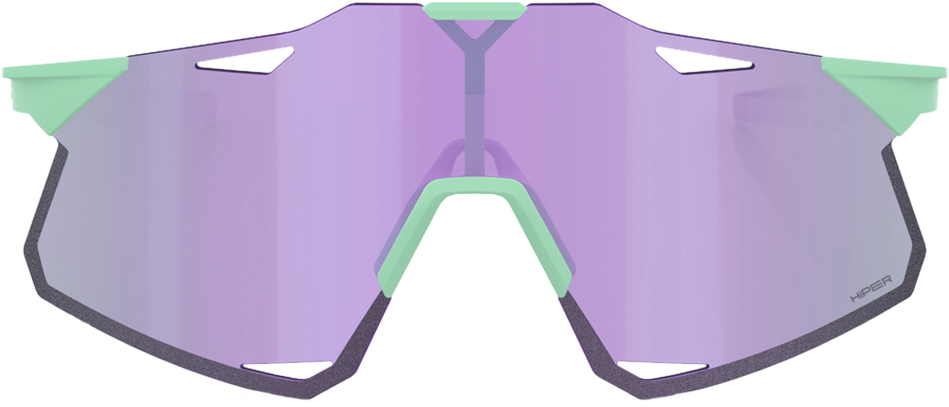 Brille Hypercraft - Soft Tact Mint - HiPER Lavender Mirror Lens – Bild 2