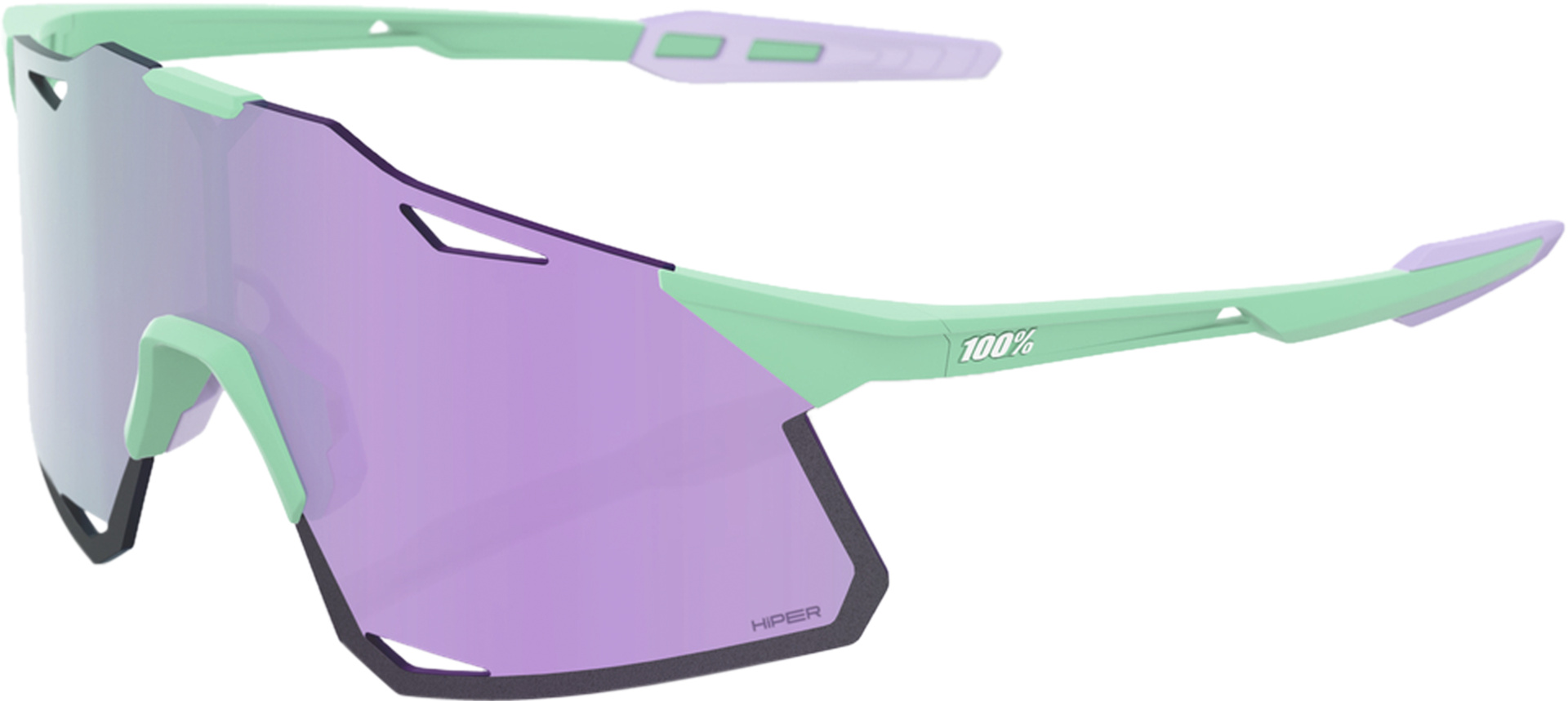 Brille Hypercraft - Soft Tact Mint - HiPER Lavender Mirror Lens