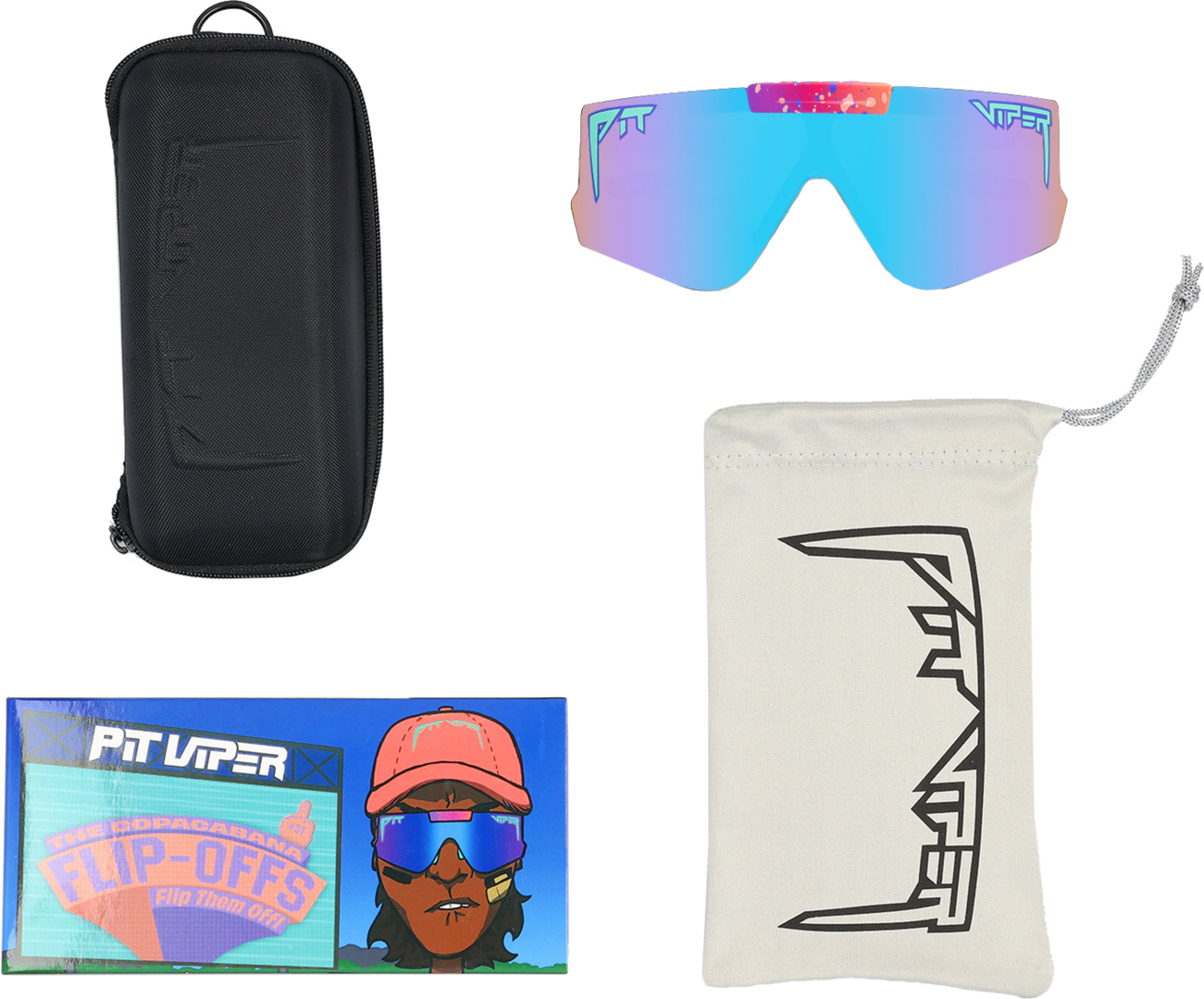 Pit Viper The Copacabana Flip-Offs Blue-Purple – Bild 5