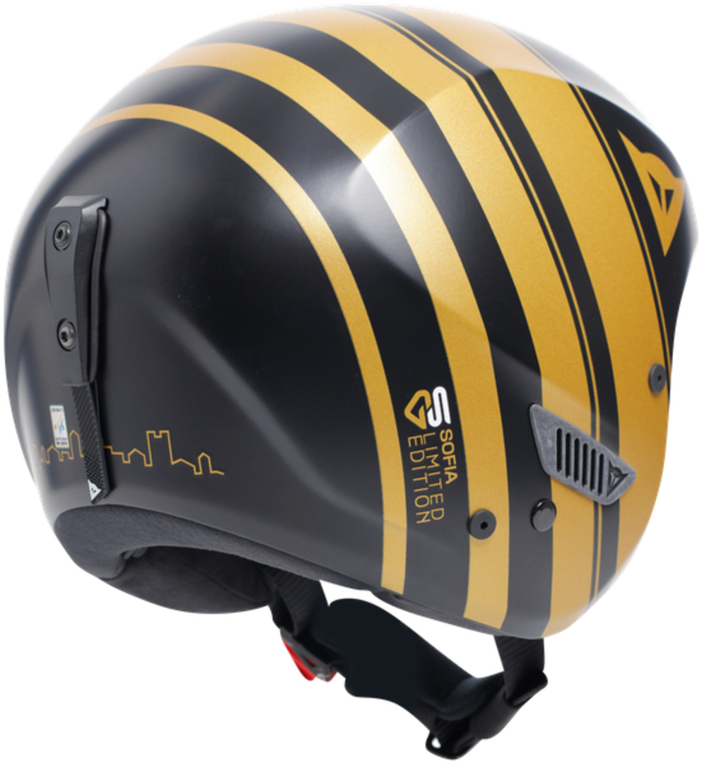 R001 Replica Sofia Goggia Helmet black/gold – Bild 5