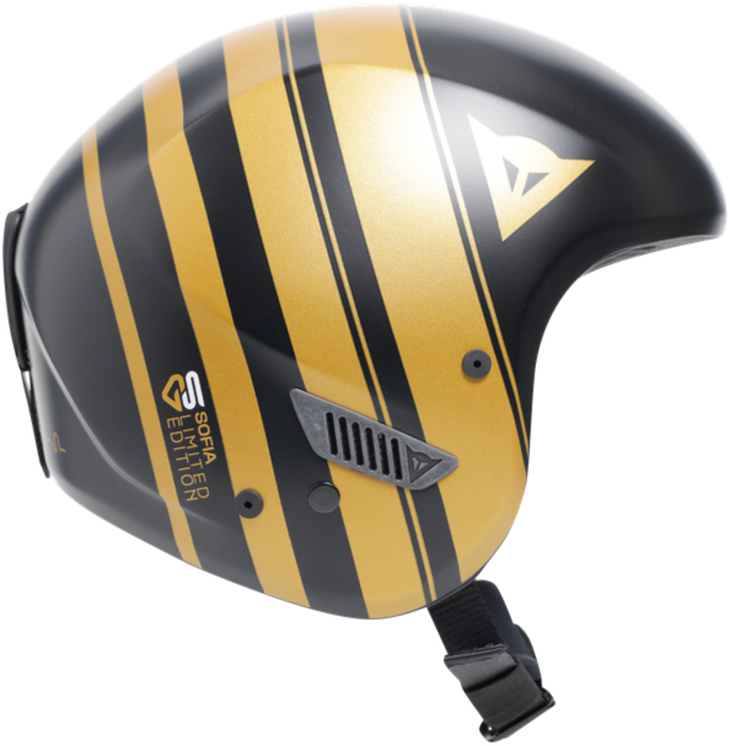R001 Replica Sofia Goggia Helmet black/gold – Bild 4