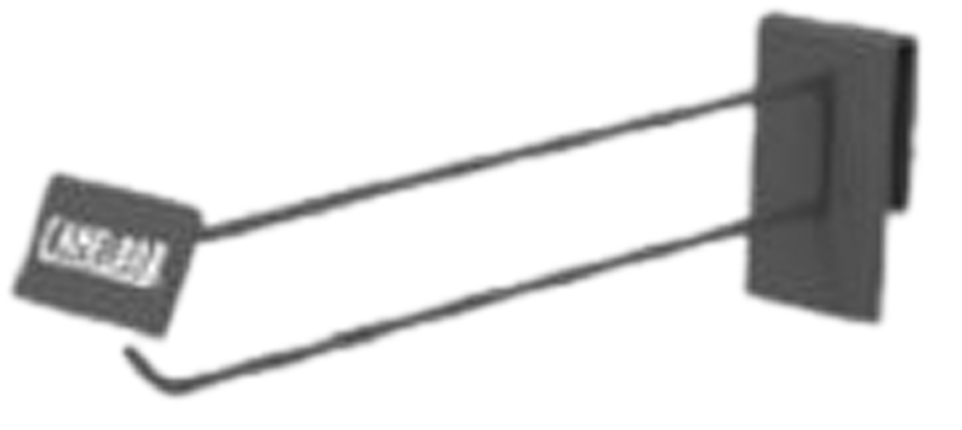 Branded Peg Hooks 10er Pack schwarz