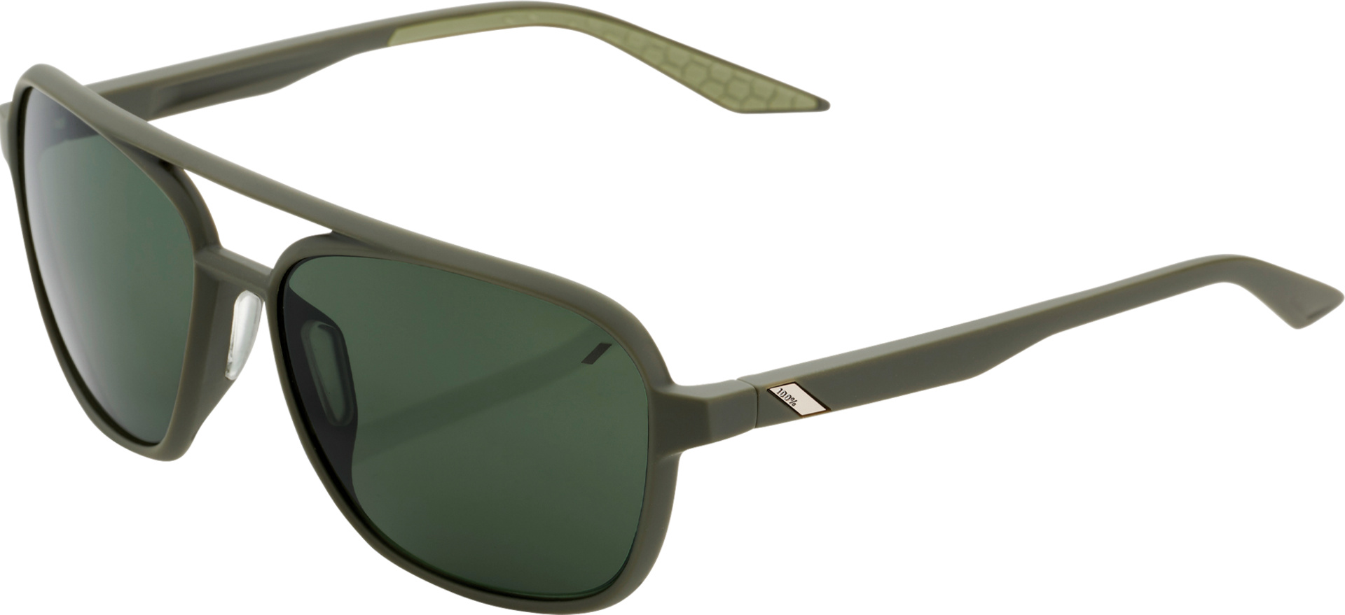 Brille Kasia Soft Tact Army Green-Grey Green Lens