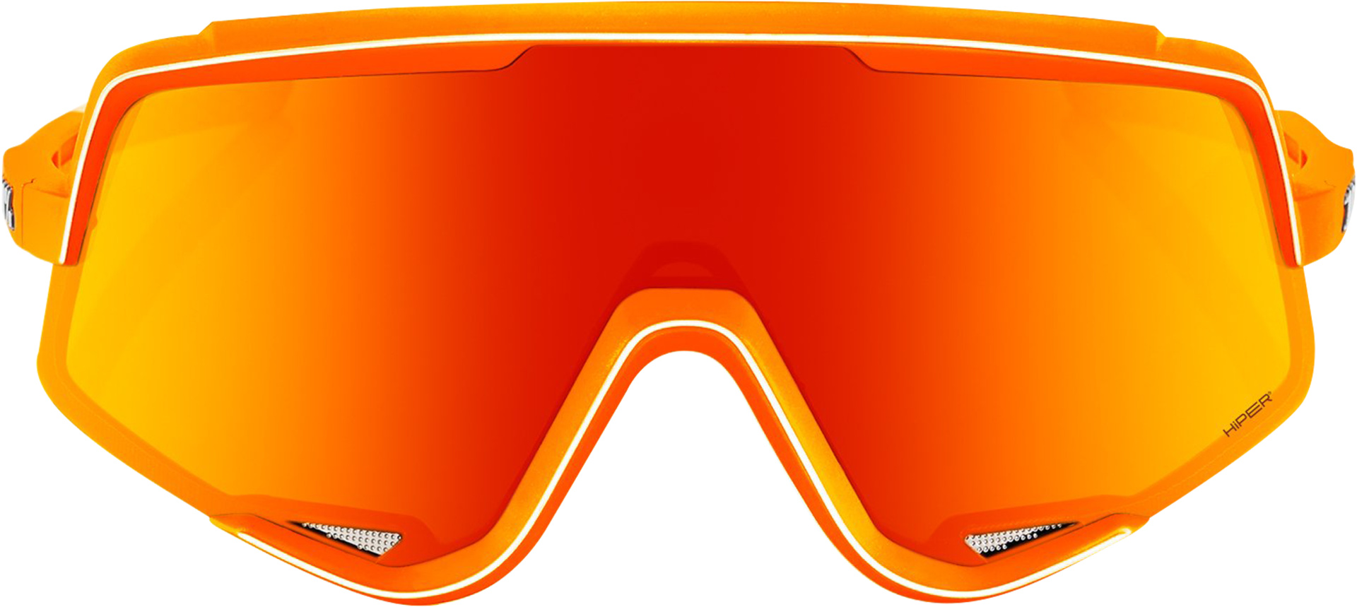 Brille Glendale Soft Tact Neon Orange-HiPER Red Multilayer Mirror Lens – Bild 2