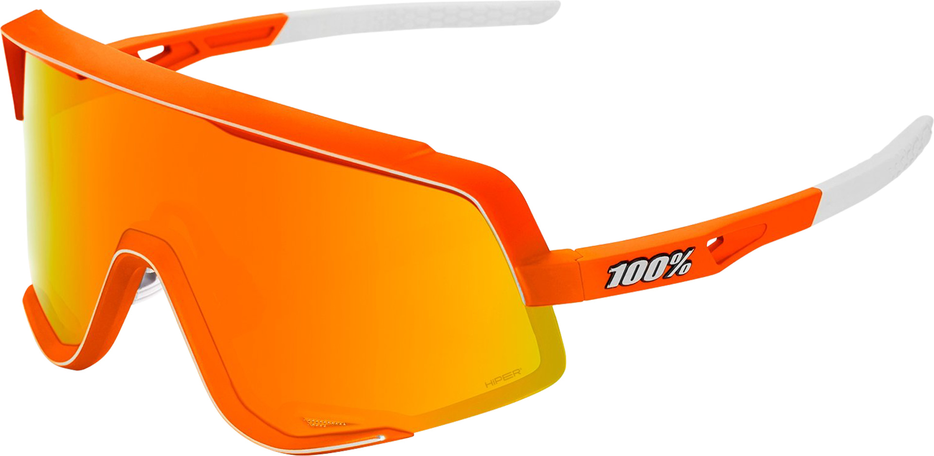 Brille Glendale Soft Tact Neon Orange-HiPER Red Multilayer Mirror Lens