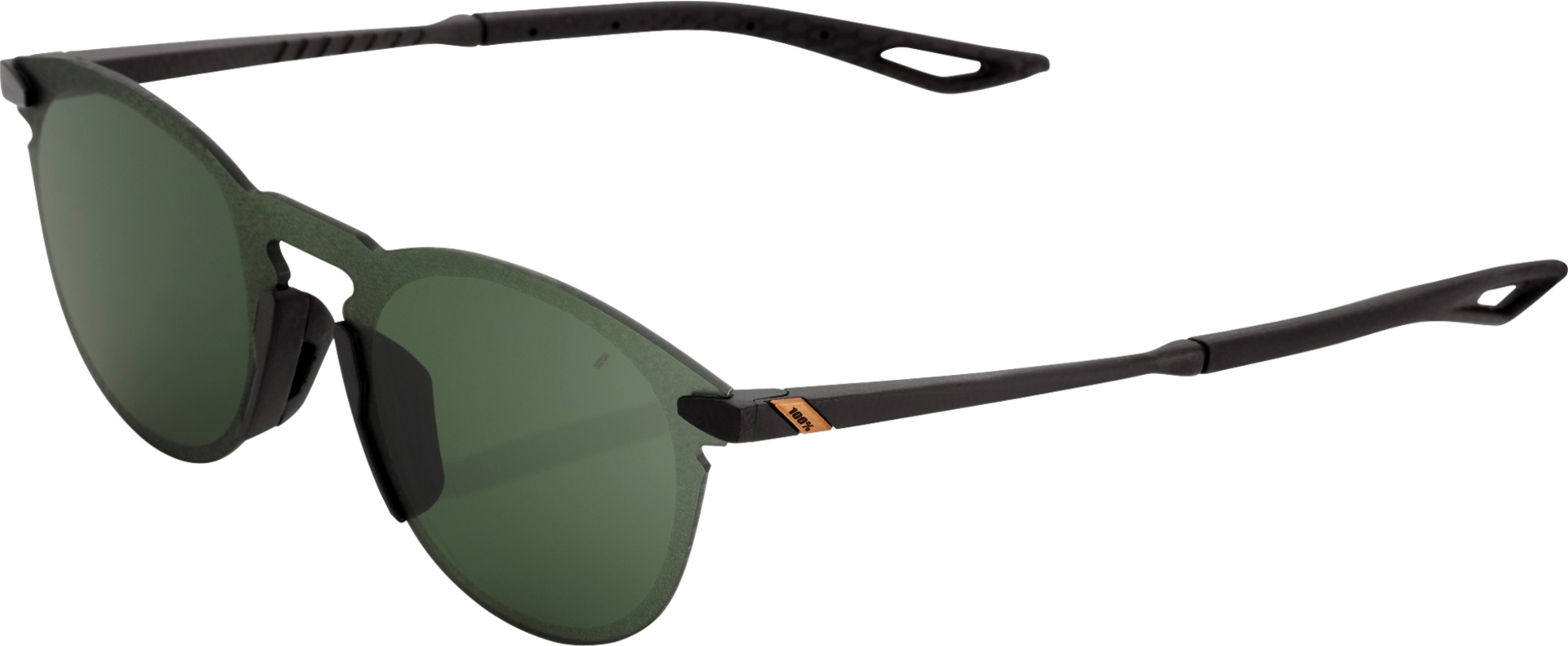 Brille Legere Round Matte Black-Grey Green Lens