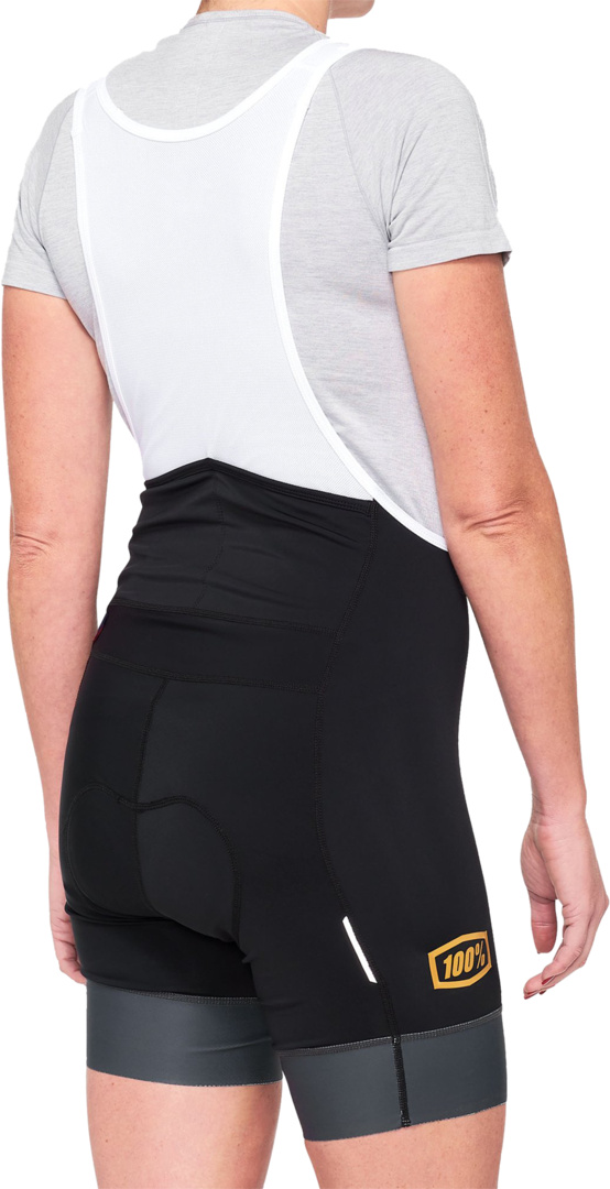 Damen BIB Shorts Exceeda schwarz-charcoal – Bild 2