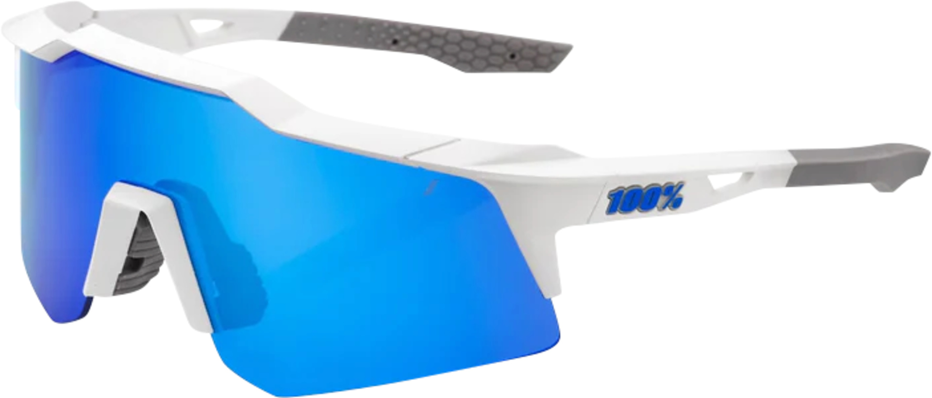 Brille Speedcraft XS Matte White-Blue Multilayer Mirror Lens