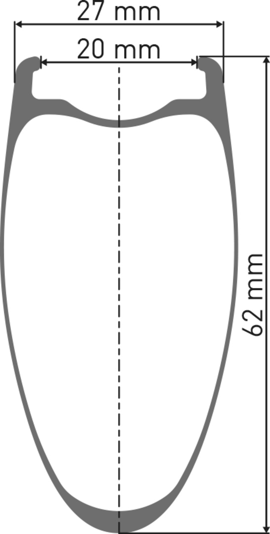 ARC 1600 SPLINE Laufrad 700C CL 62 100/12 – Bild 2