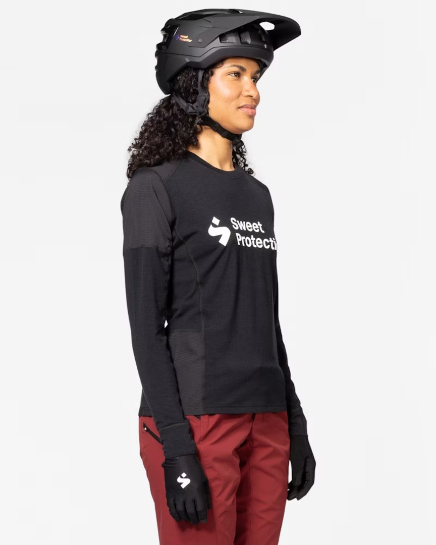 Hunter Merino Hybrid LS Jersey W black – Bild 4