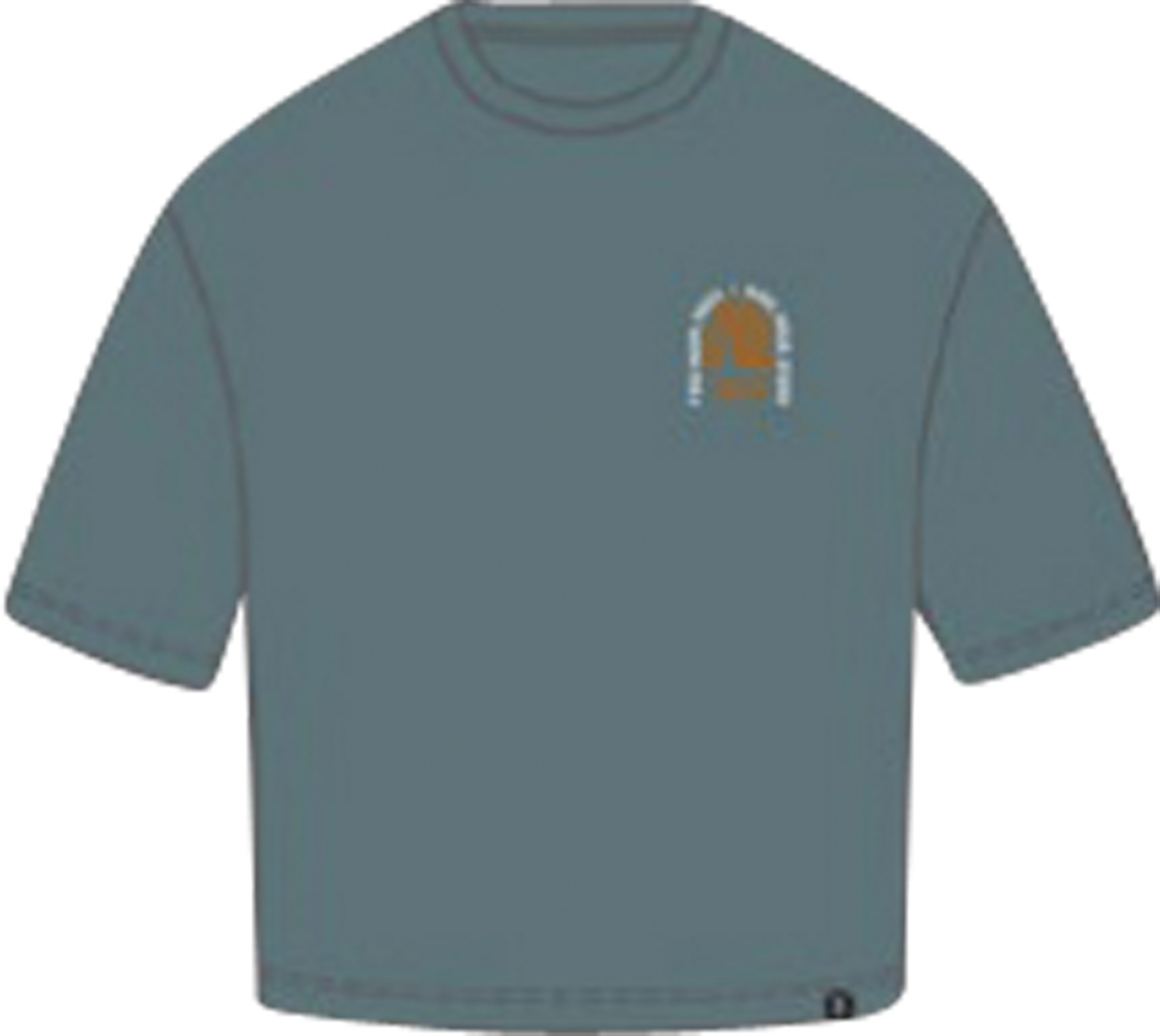 Damen Graphic 1.0 Tee blau grau