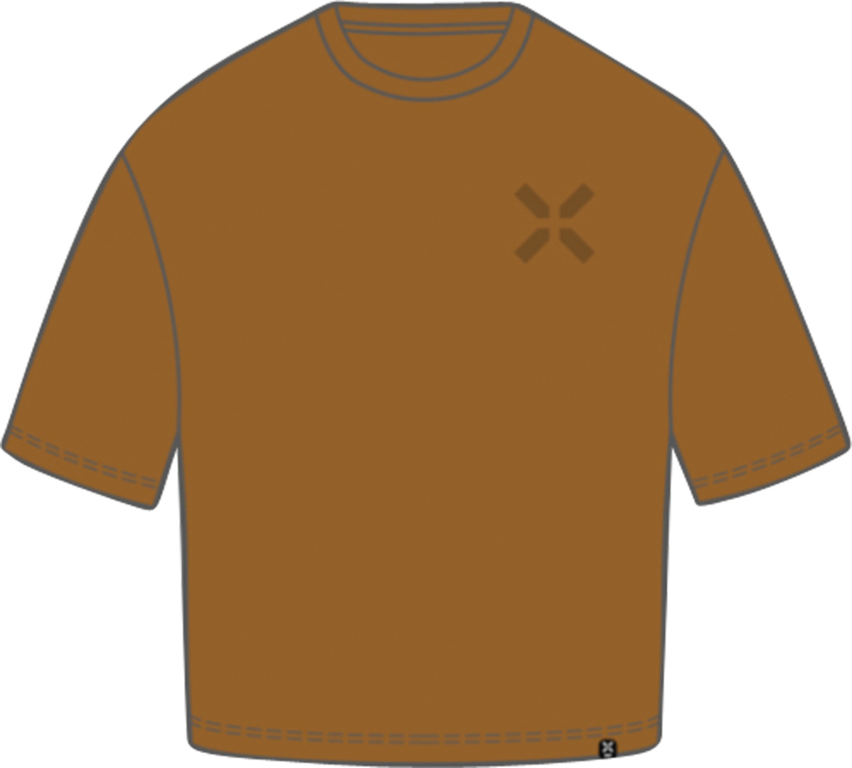 Damen Brand 1.0 Tee ochre brown