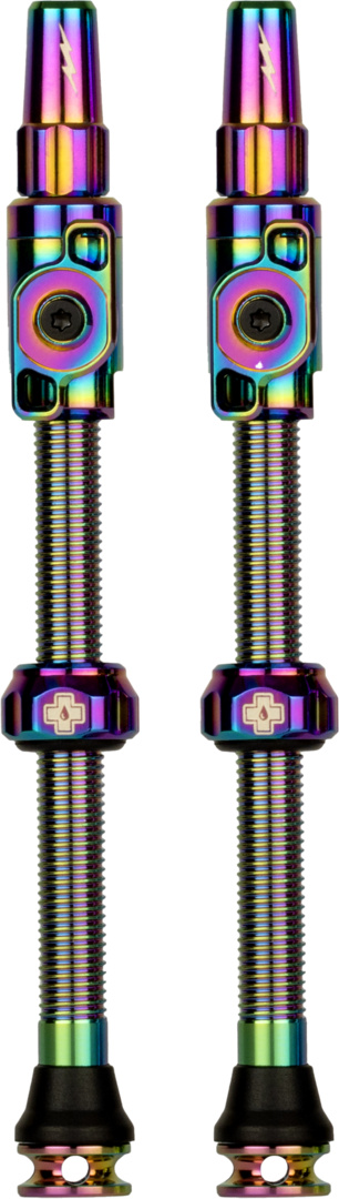 Tubeless Valves Big Bore Lite 100mm Iridescent