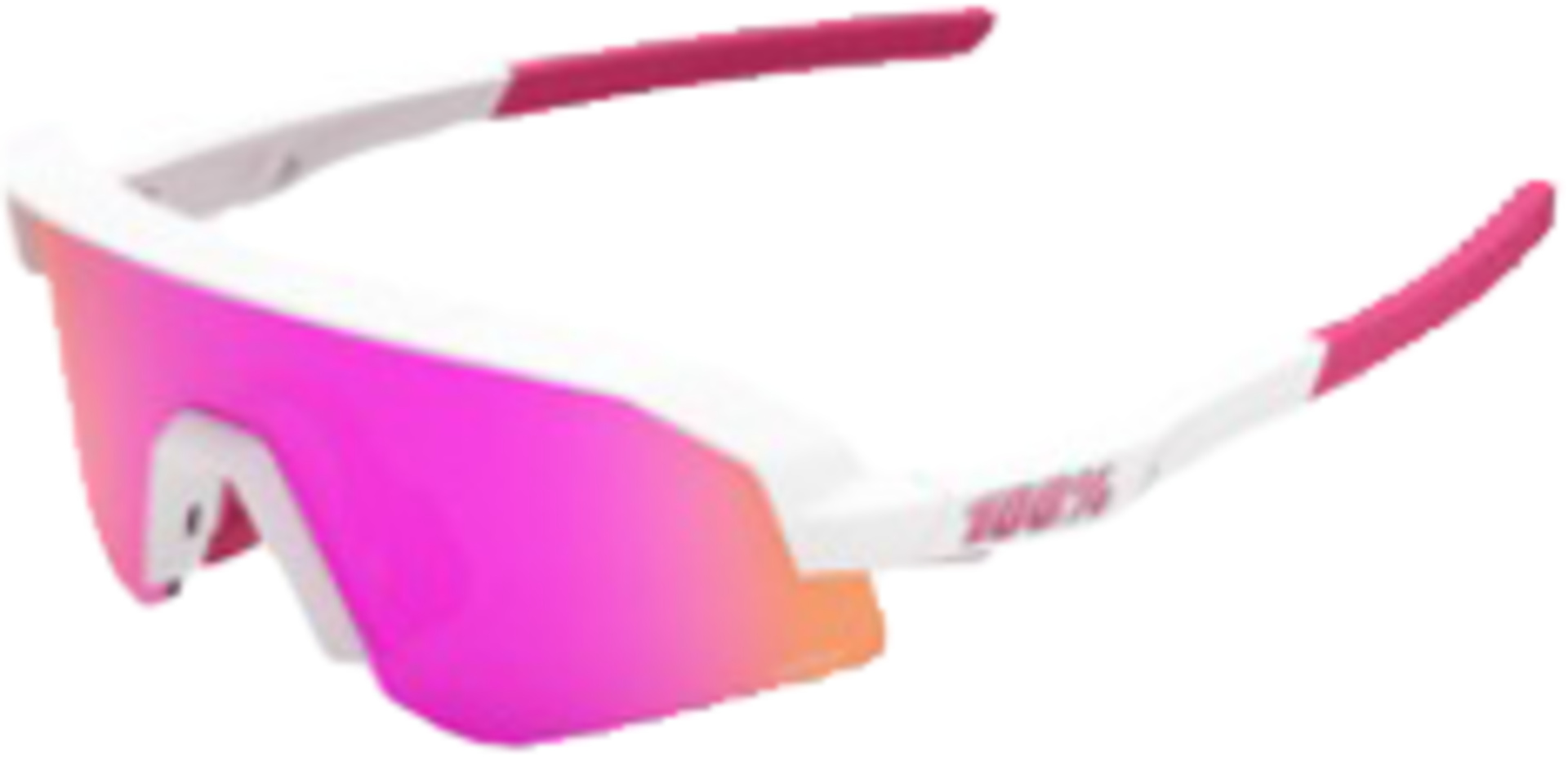 SLENDALE YOUTH Matte White/Pink - HiPER Vital Pink Mirror Lens