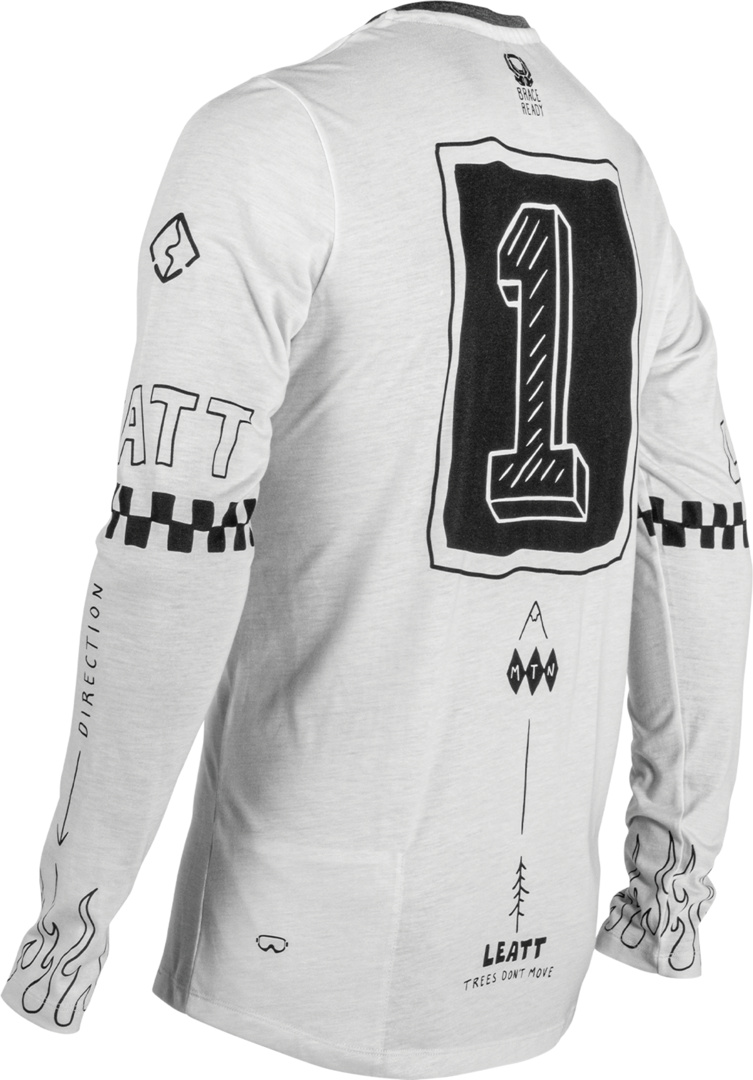 MTB Gravity 3.0 Long Sleeve Jersey cream white – Bild 2
