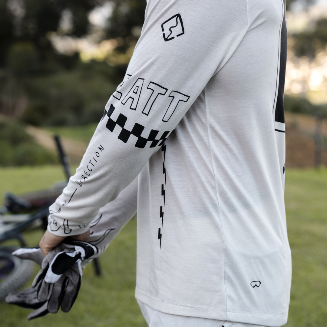 MTB Gravity 3.0 Long Sleeve Jersey cream white – Bild 5