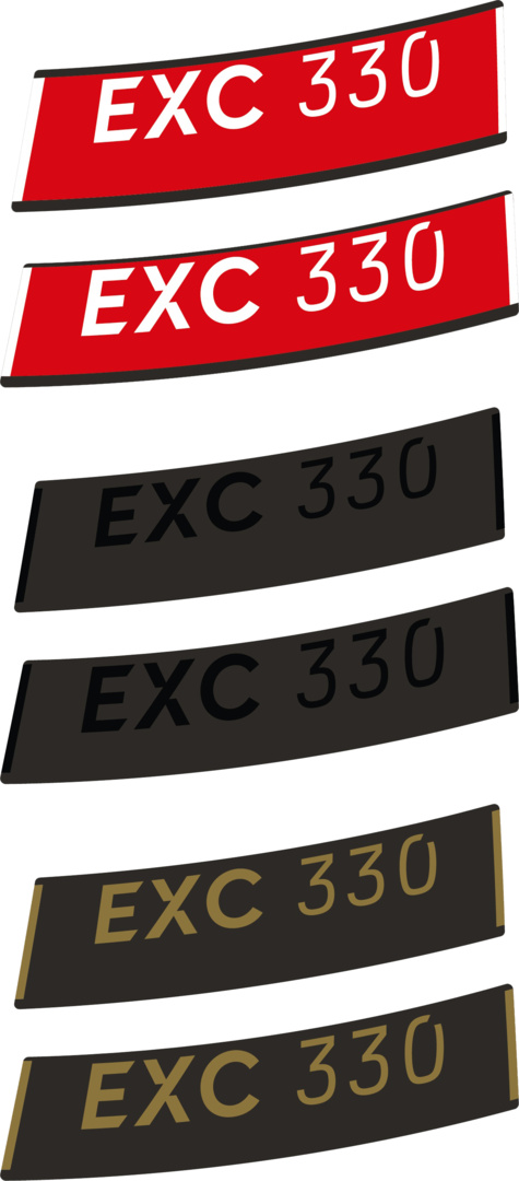 EXC 330 Aufkleberset für 29" Felge