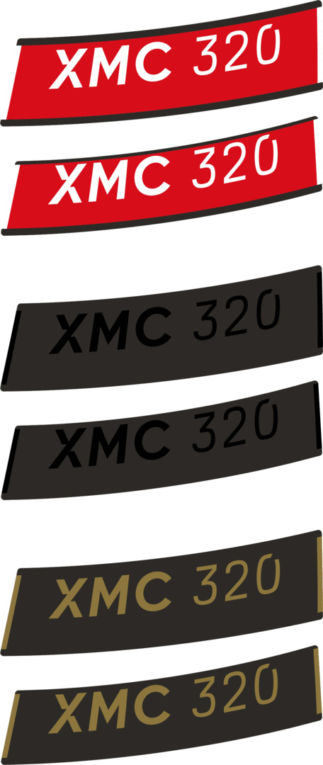 XMC 320 Aufkleberset für 27.5" Felge