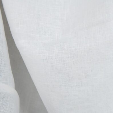 Pieno baltumo (gelsvai baltas) tankus lino audinys