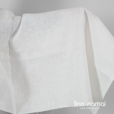 Pieno baltumo lygus lininis audinys