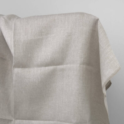 Pilkas raštuotas lininis audinys