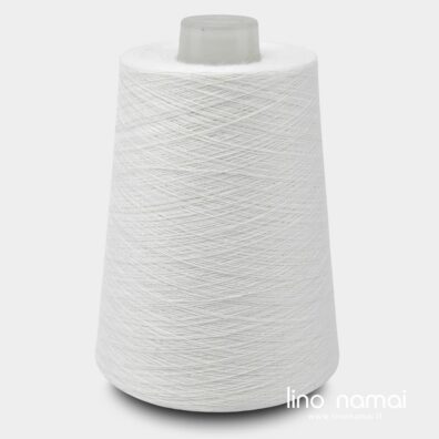 Baltos spalvos lininiai verpalai