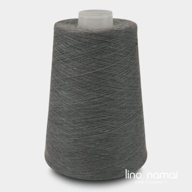 Tamsiai pilkos spalvos lininiai verpalai