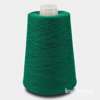 Ryškiai žalios spalvos lininiai verpalai 4(2)