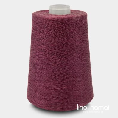 Burokėlių raudonumo lininiai verpalai mezgimui, nėrimui