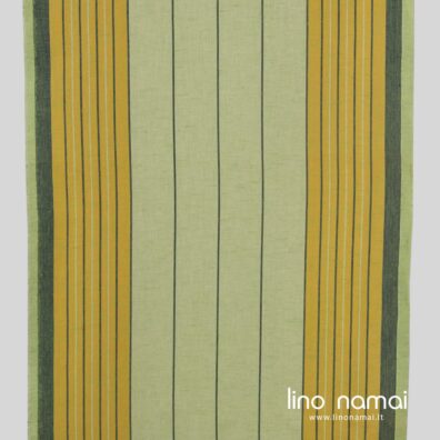 Žalsvas rankšluostinis audinys su juostomis