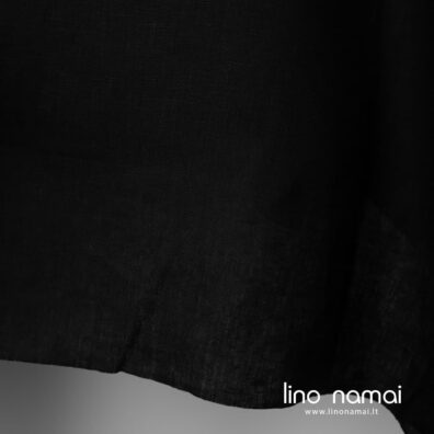 100% lino audinys juodas