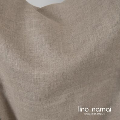 100% lino audinys iš natūralios spalvos (nedažytų) verpalų