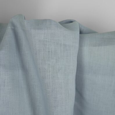 Lininis audinys šviesus žalsvai melsvas 150cm pločio