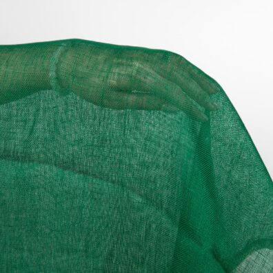 Lininis audinys žalias permatomas