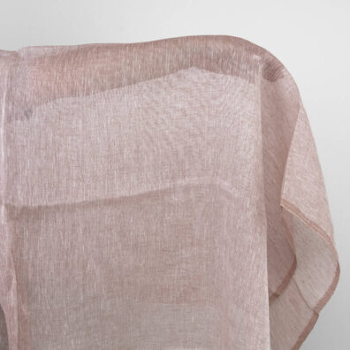 Rusvas permatomas lininis audinys