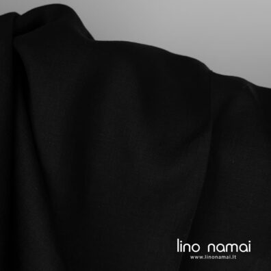Lino audinys juodas lengvas