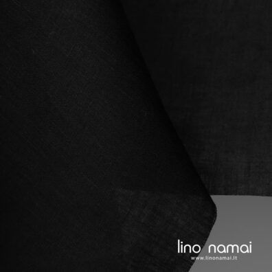 Lininis audinys juodas lengvas