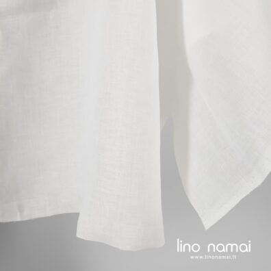 Gelsvai baltas 100% lino audinys