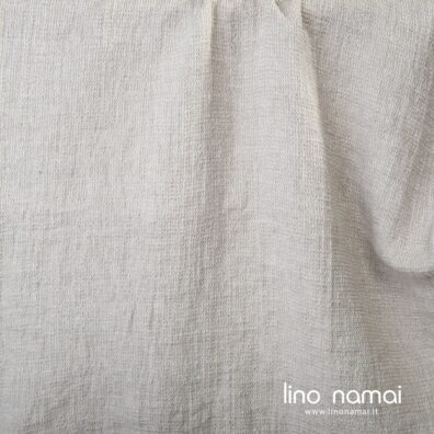 „Vaflinis“ lino audinys šviesiai pilkas