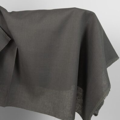 Tamsiai pilkos spalvos lininis audinys