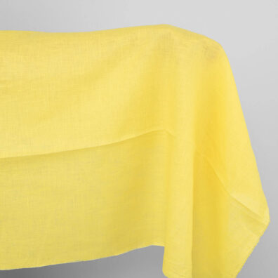 Geltonas lininis audinys