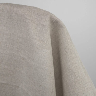 Natūralios pilkos spalvos lininis audinys