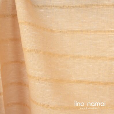 Lino - medvilnės audinys melanžinis, išaustas iš geltonų ir baltų verpalų