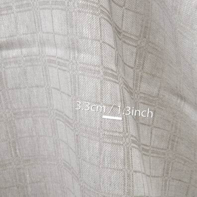 Pilkas languotas lino audinys tinka drabužiams ir namų tekstilės gaminiams siūti